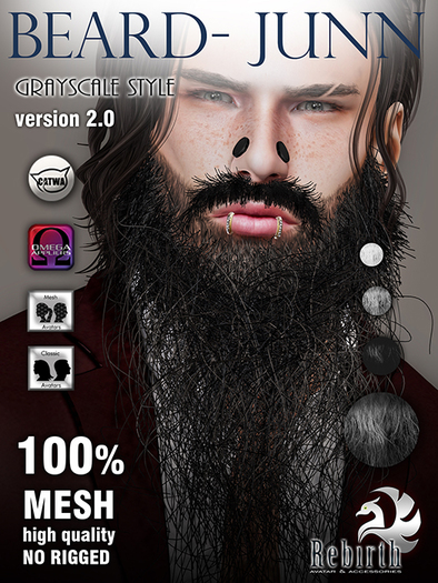 [//REBIRTH/]-BEARD_JUNN-Grayscale