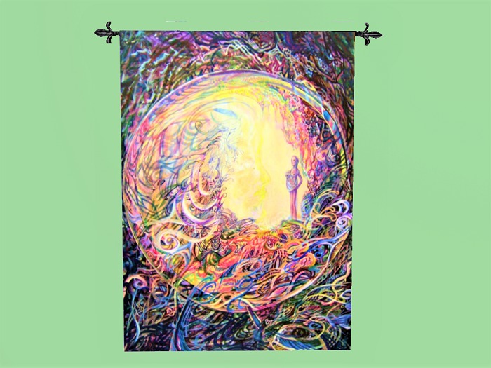 TAPESTRY Modern Wall Art Decor "CONCEPTION" Hanging Interior Design House Furnishings copy/mod 1 Prim PROMO SALE