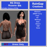 RG DRESS ROZENE BLACK