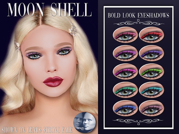 Moon Shell Bold Look Eyeshadows Applier Genus