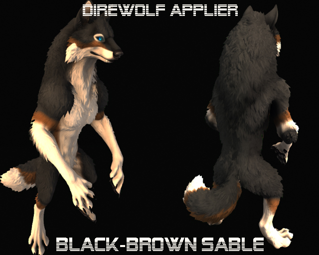 Keyce - KzK Direwolf Applier Brown/White Sable