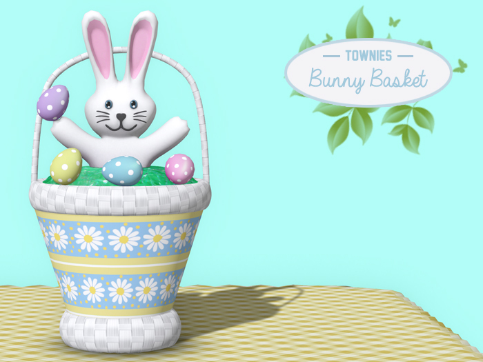 Townies Easter Bunny Basket (daisy)