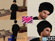 {SS}Black Thobe and Head Wrap