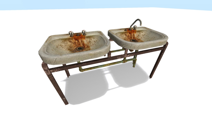 Old urban sink v3 Mesh