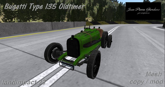 Bugatti Type 135 Oldtimer mesh BOX