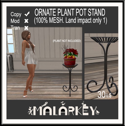 mesh pot plant stand