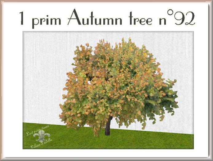 1 prim Autumn tree n92- CM