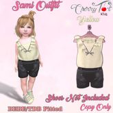 *Cherry Tot* BEBE/TDB Fitted Sami Outfit Yellow (Wear & Click)