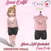 *Cherry Tot* BEBE/TDB Fitted Sami Outfit Pink (Wear & Click)