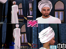 {SS}White Thobe and Head wrap