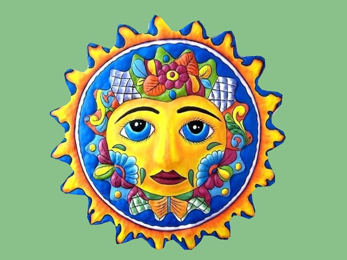 HANGING HOME 3D WALL DECAL DECOR Hand Painted Sun,Moon,Waves Plaque Art Design House Furnishing copy/mod STICKER 1 PRIM