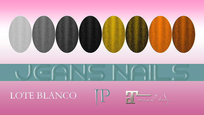 *IP*JEANS NAILS Maitreya HUD Lote Blanco