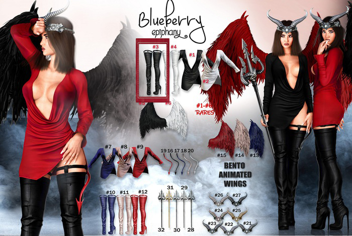 #3 Blueberry - Lillith - Boots - RARE - Black *M* - RARE