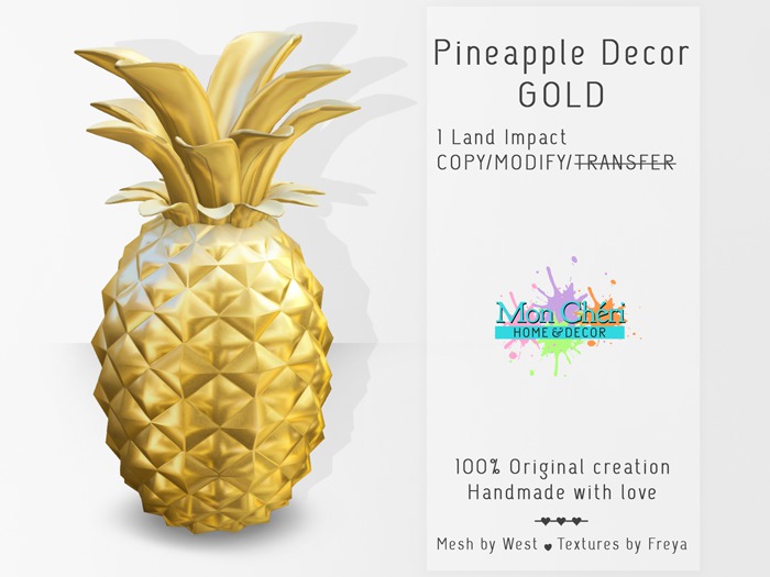 {MonCheri H&D} Pineapple - Gold