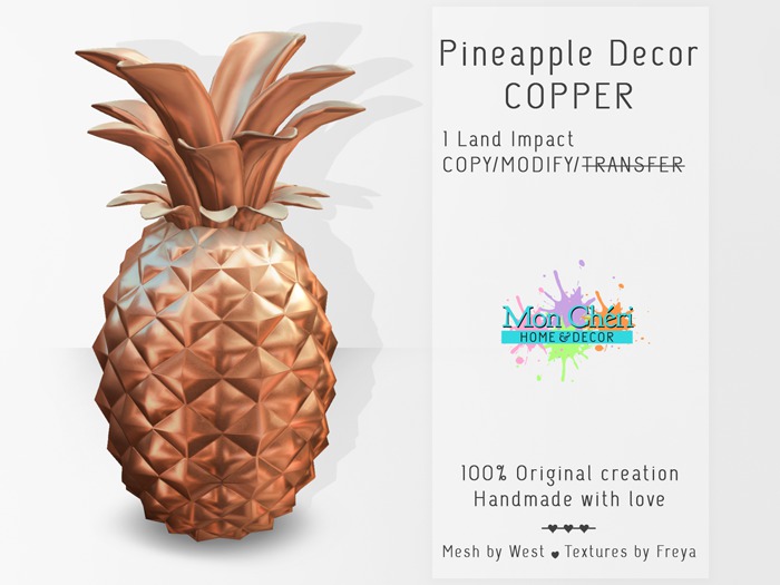 {MonCheri H&D} Pineapple - Copper