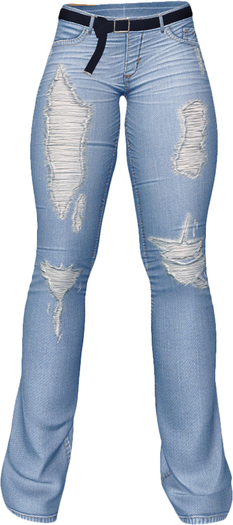 RIOT / Harper Jeans - Robin's Egg Distressed | Maitreya / Belleza / Slink