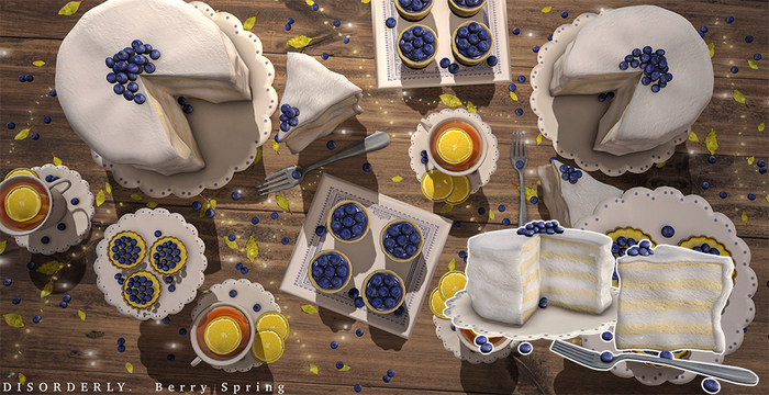 DISORDERLY. / Berry Spring / Blueberry & Lemon Cake / ADD