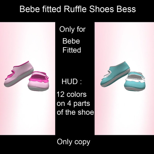 Bebe fitted Ruffle Shoes Bess DEMO