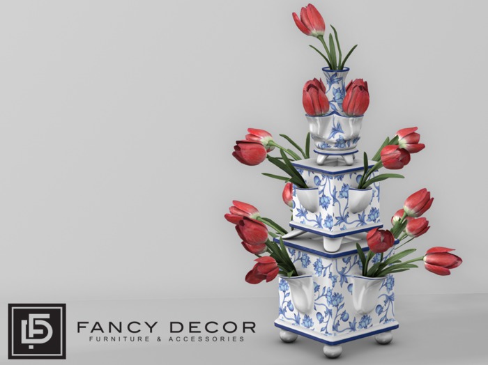 Fancy Decor: Dutch Tulipiere (red)