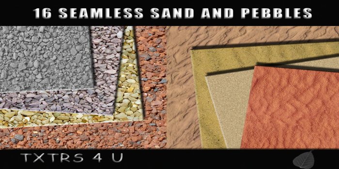 TXTRS 4U - Sand & Pebbles Seamless Textures