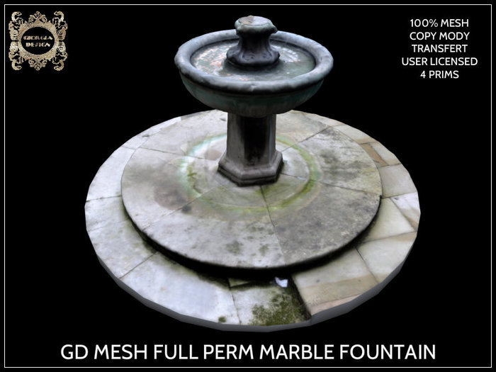 GD MESH FULL PERM MARBLE FOUNTAIN
