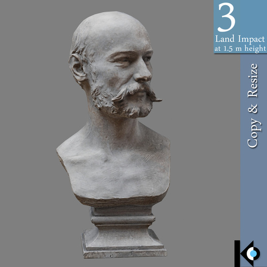 3D / Bust of Tissot / 3 land impact