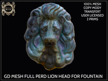 GD MESH FULL PERM LION HEAD FOR FOUNTAIN