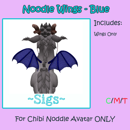 ~ Sigs ~ Noodle Wings  Blue