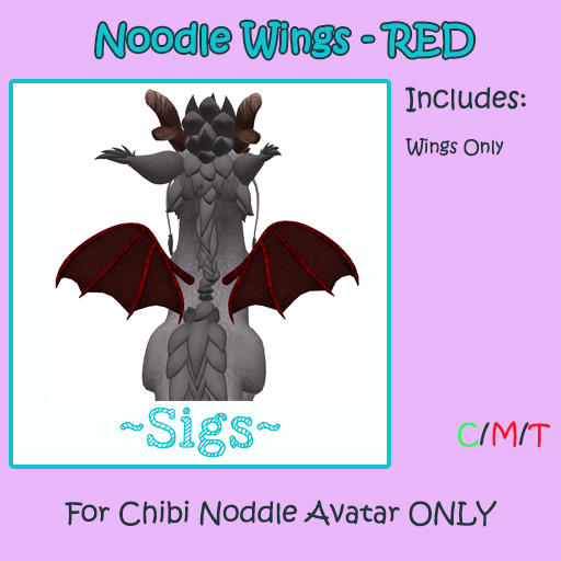 ~ Sigs ~ Noodle Wings Red