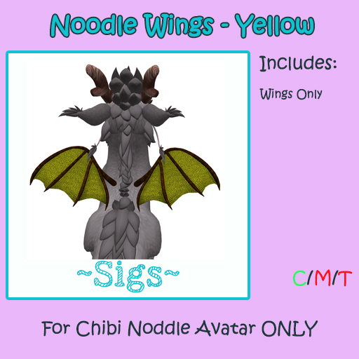 ~ Sigs ~ Noodle Wings Yellow