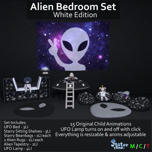 [Jester Inc.] Alien Bedroom Set - White Edition!