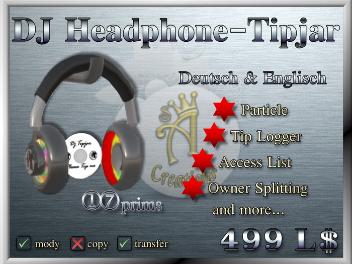 DJ Headphone Tipjar