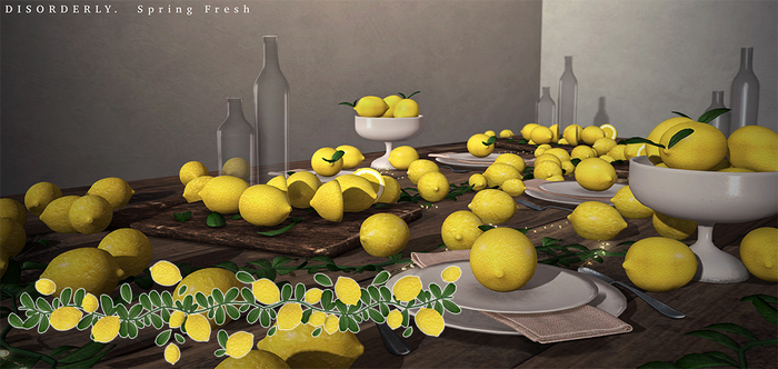 DISORDERLY. / Spring Fresh / Lemon Centerpiece
