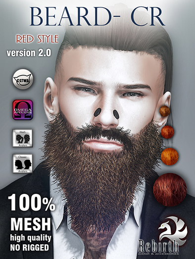[//REBIRTH/]-BEARD_CR-Red