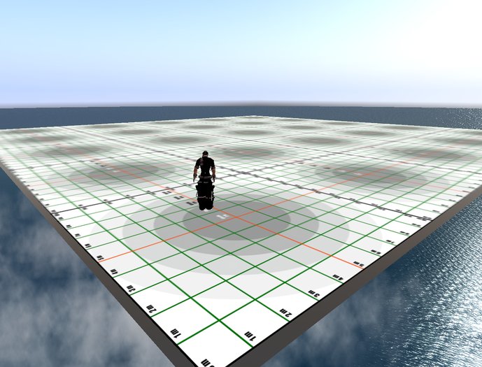 1prim 2500sqm 50x50 Building Platform Measurement BuildingGrid, Sandbox, Skybox