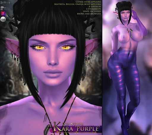-Elemental- 'Kara' Fantasy Skin - Purple