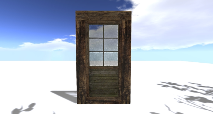 Old wooden door Mesh