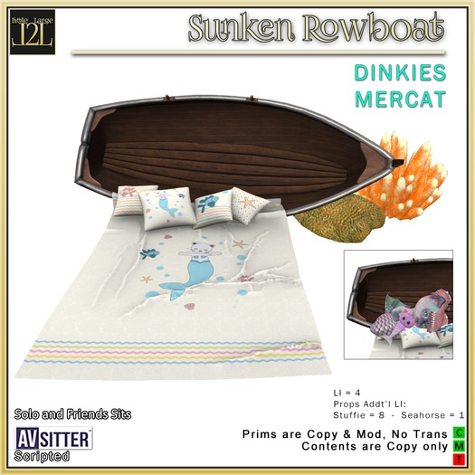 L2L Sunken Rowboat - Dinkies MerCat