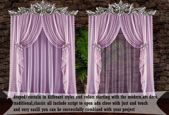 **Luxury Curtain/Drapes Sweet ** v. 22