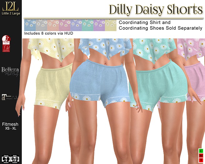 L2L Dilly Daisy Shorts