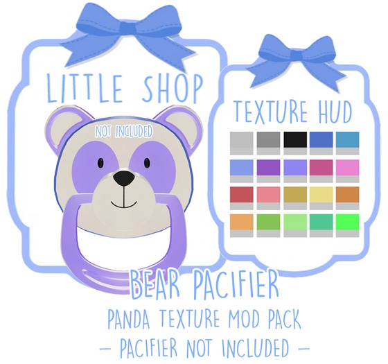 [ little shop ] Panda Pacifier Mod Pack