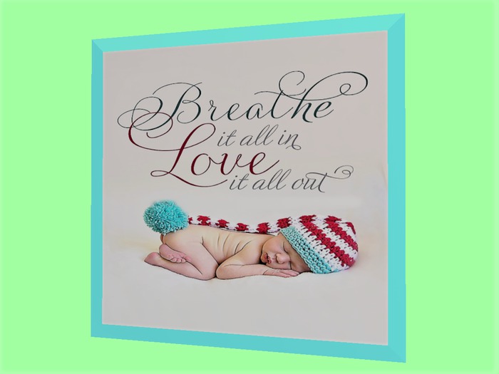 CHILD HOME DECOR WALL HANGING ART "Baby LOVE Sweet Picture"