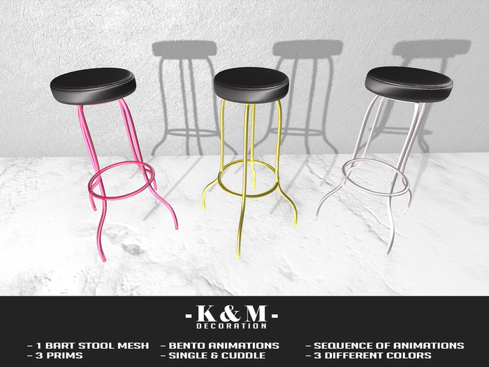 K&M//Bar Stool PG