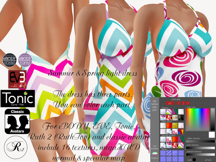 Summer & Spring light dress [eBody, EVE, Tonic, Ruth 2 body]