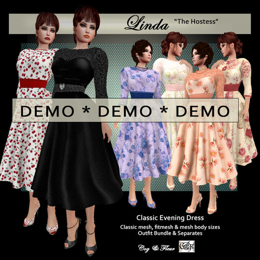 C&F LINDA Fifties Dress & Shoes Demo