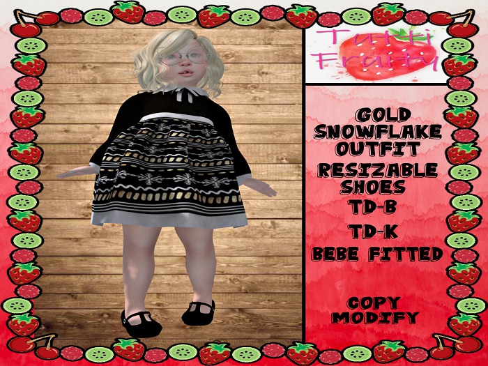 :Tutti Fruity: Gold Snowflake Outfit (Boxed)