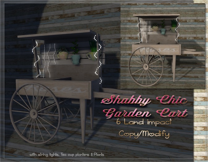 Shabby Chic Garden Cart