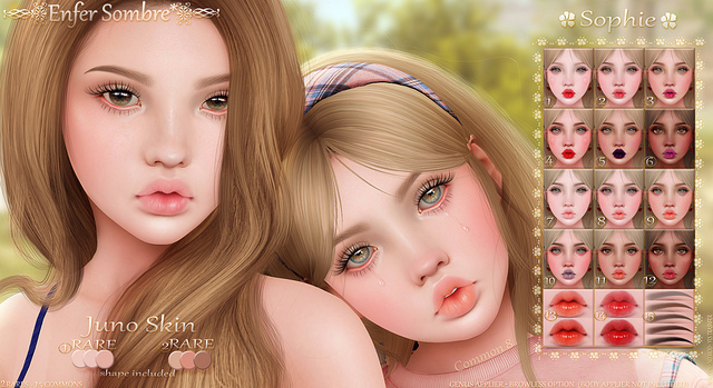 (Enfer Sombre*) Genus Skin applier - Juno {Sun} RARE