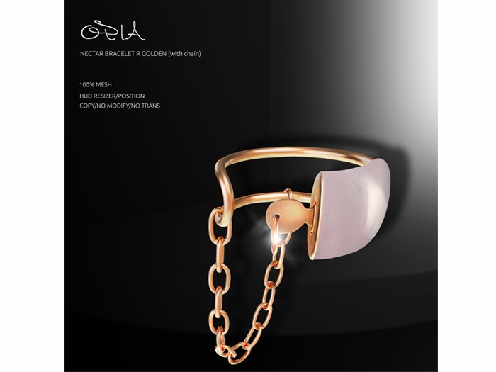 OPIA Nectar Bracelet R Golden (with chain)