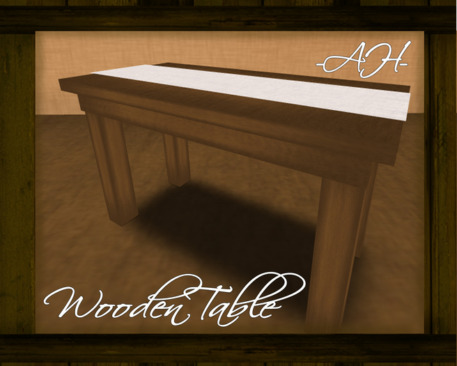 wooden table